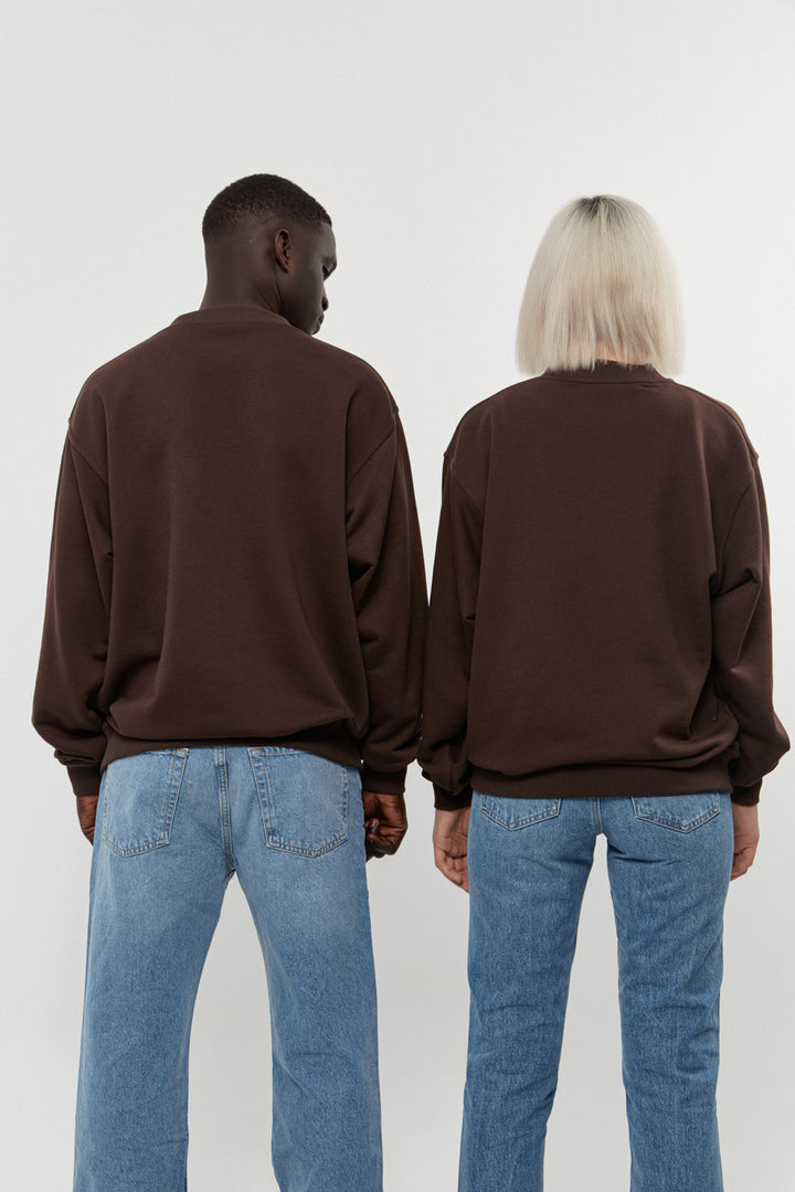 Heavyweight Crewneck - Brown